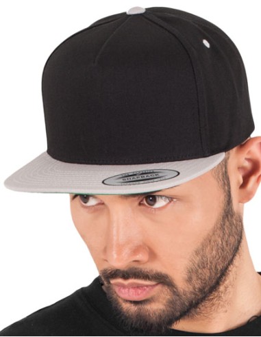 FLE-6007T-Classic 5 Panel Snapback Cap